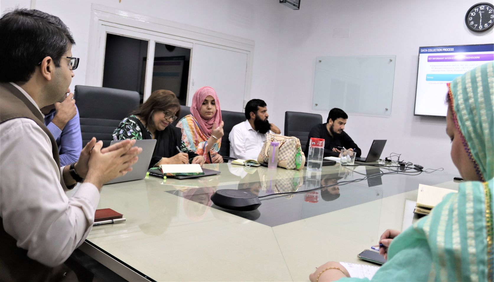 A review meeting on scoping exercise for economic development of women-owned or women managed firms in Greater Western Peshawar area and Khyber District